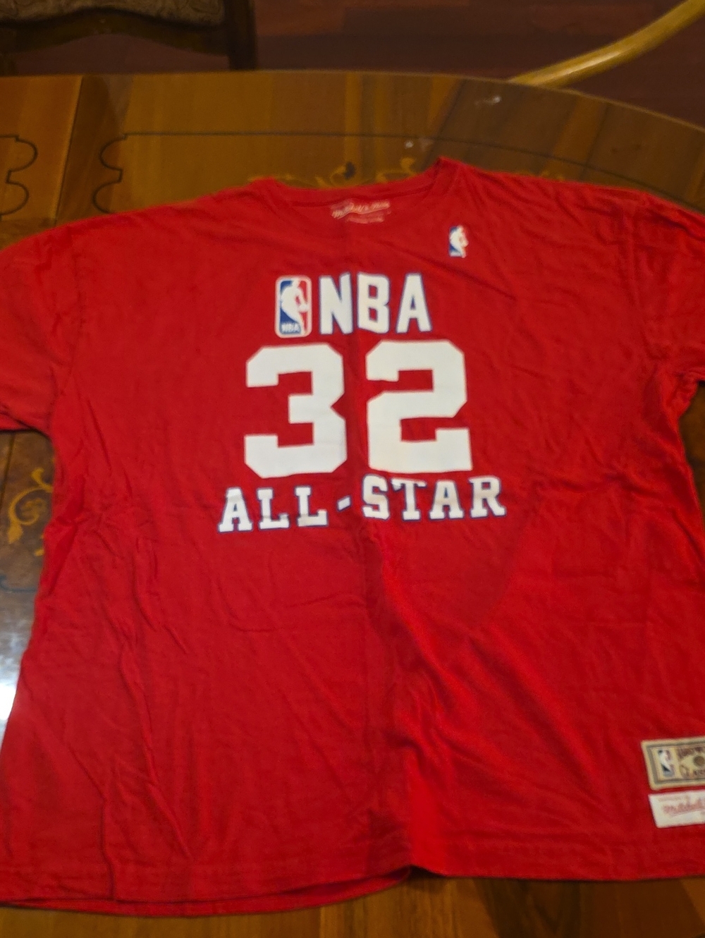 Mitchell & Ness Red NBA 32 All-Star Tee